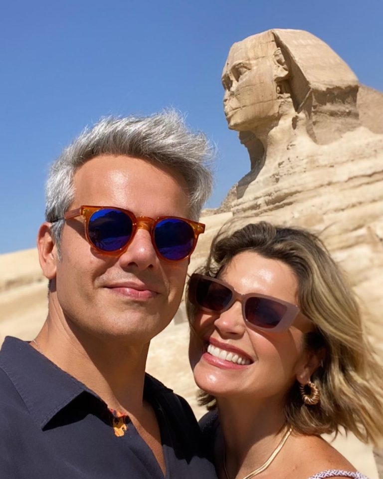 Flávia Alessandra e Otaviano Costa celebram 15 anos de casamento com viagem para o Egito