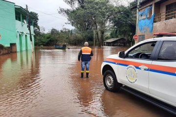 Defesa Civil emite aviso sobre possibilidade de enchentes no Rio Grande do Sul até quarta-feira