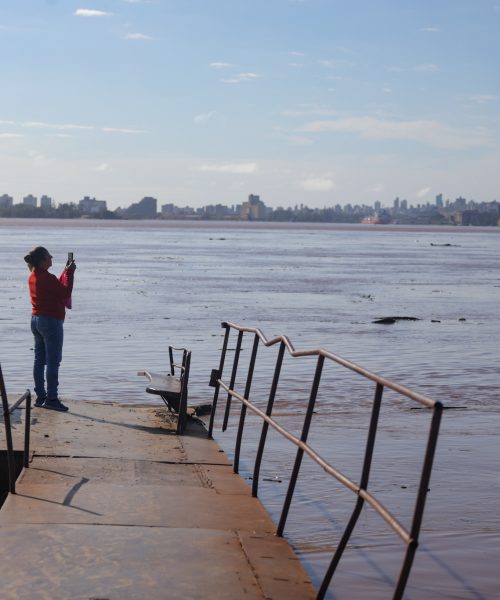 Rio Jacuí apresenta queda, enquanto Guaíba mantém nível estável em Eldorado do Sul