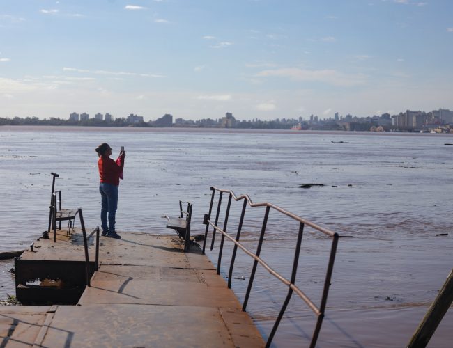 Rio Jacuí apresenta queda, enquanto Guaíba mantém nível estável em Eldorado do Sul