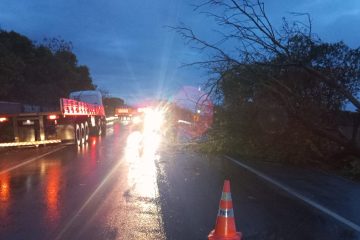 Granizo e ventos fortes causam estragos em Eldorado do Sul